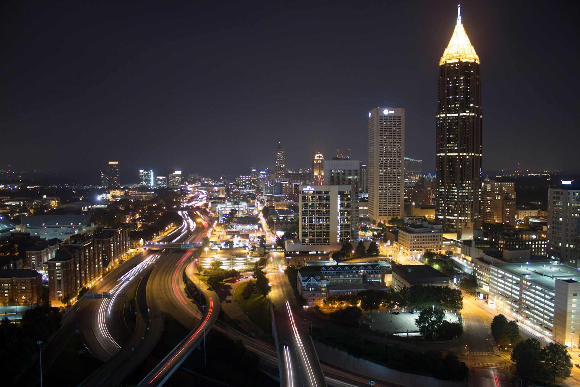 High-angle city photo in Atlanta Georgia