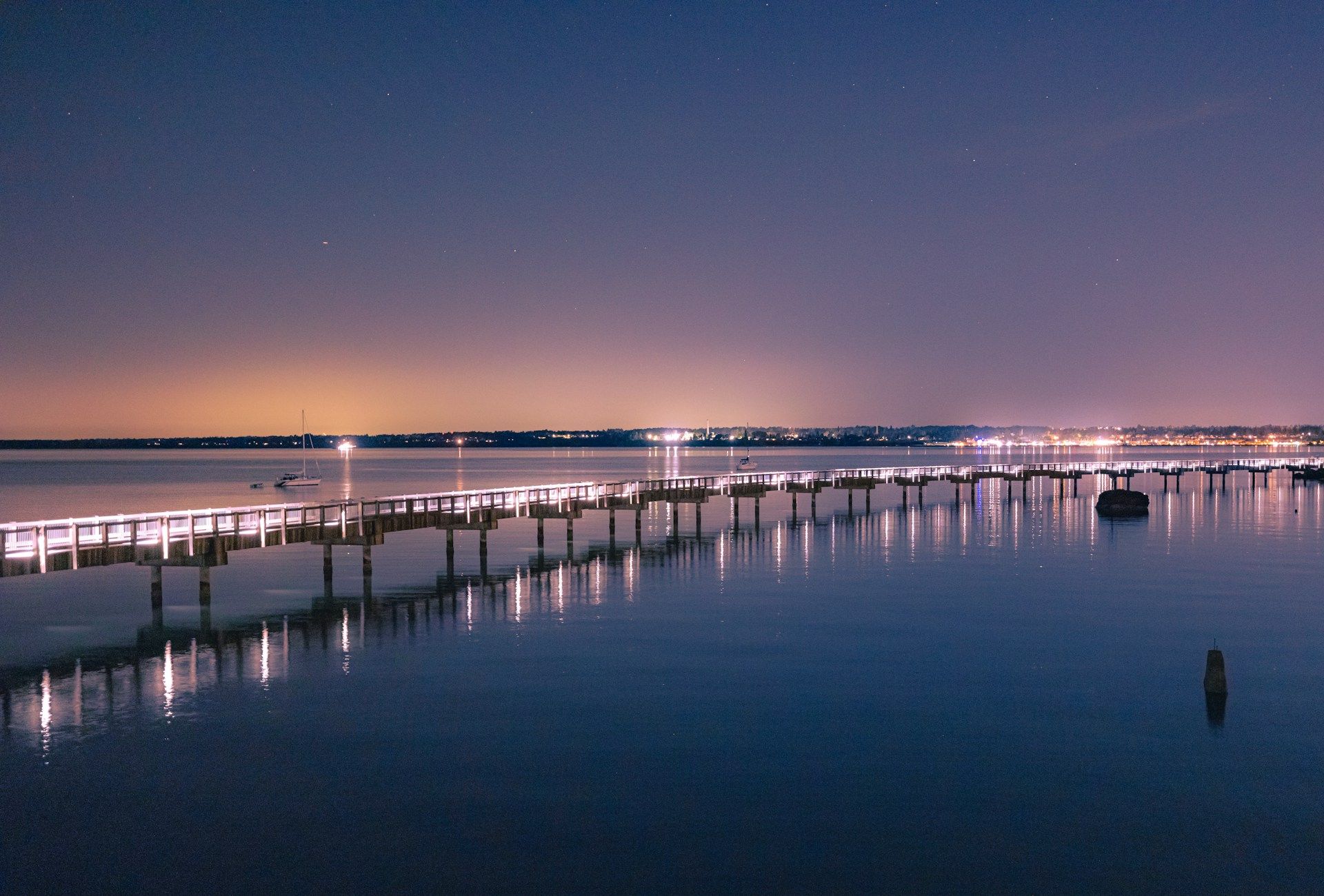 Long pier in Bellingham WA