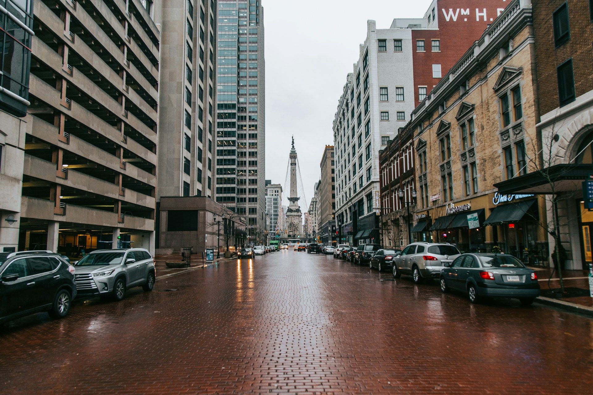Winter scenery in Indianapolis