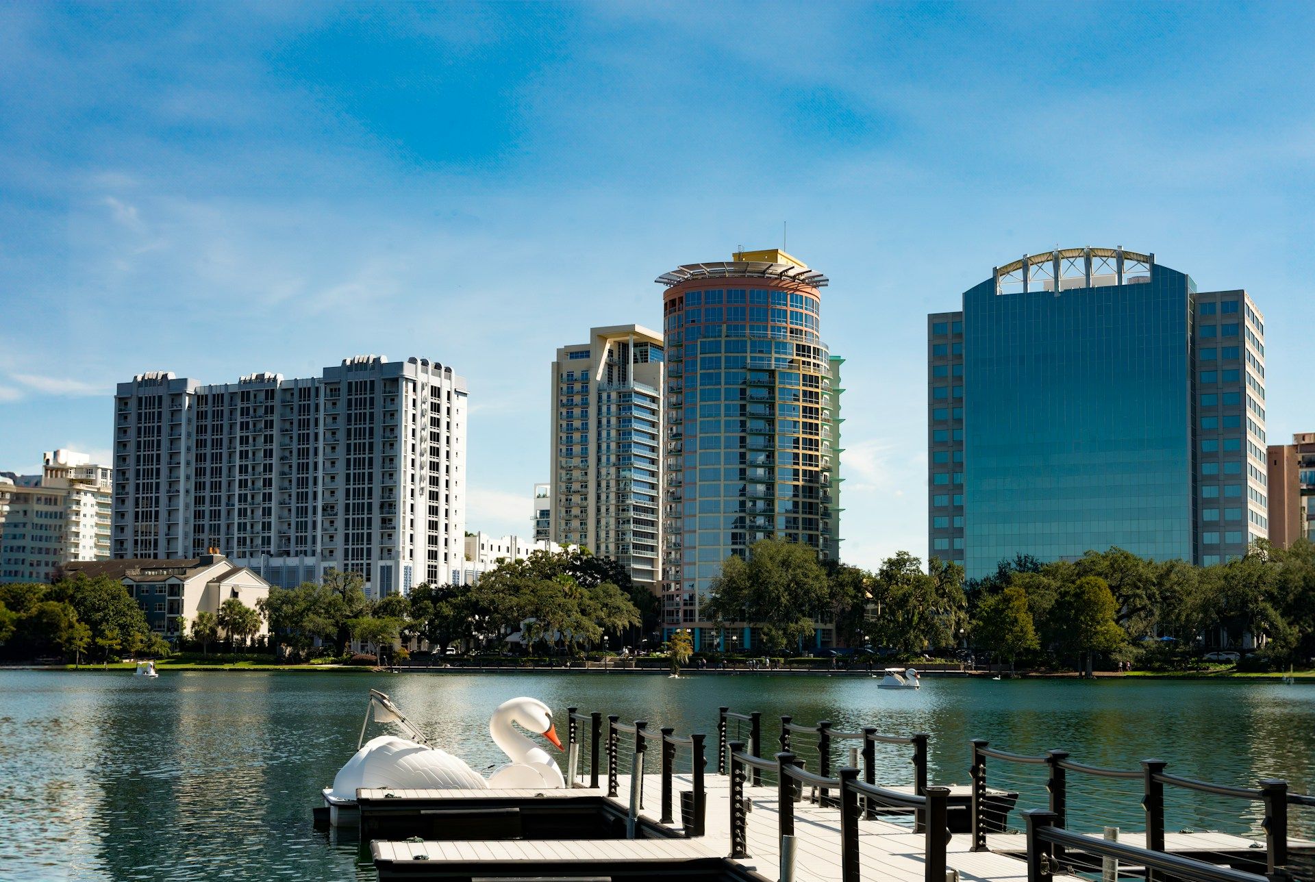 Scenic Lake Eola in Orlando