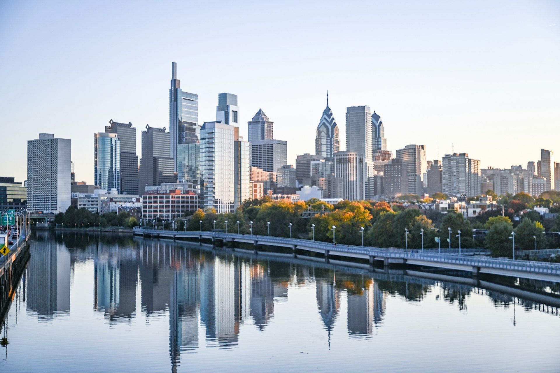 Center City Philadelphia skyline view
