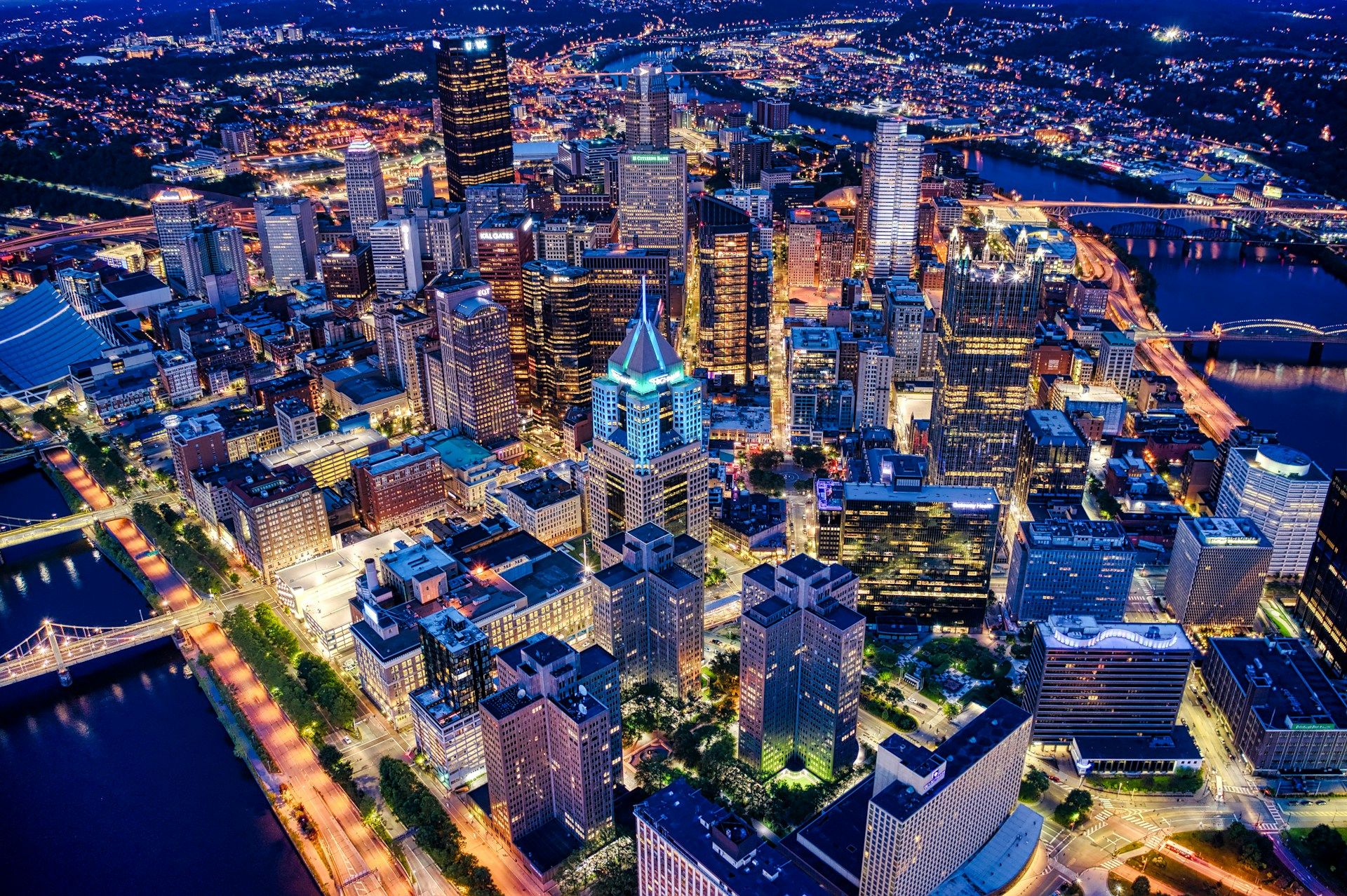 Cityscape of Pittsburgh PA