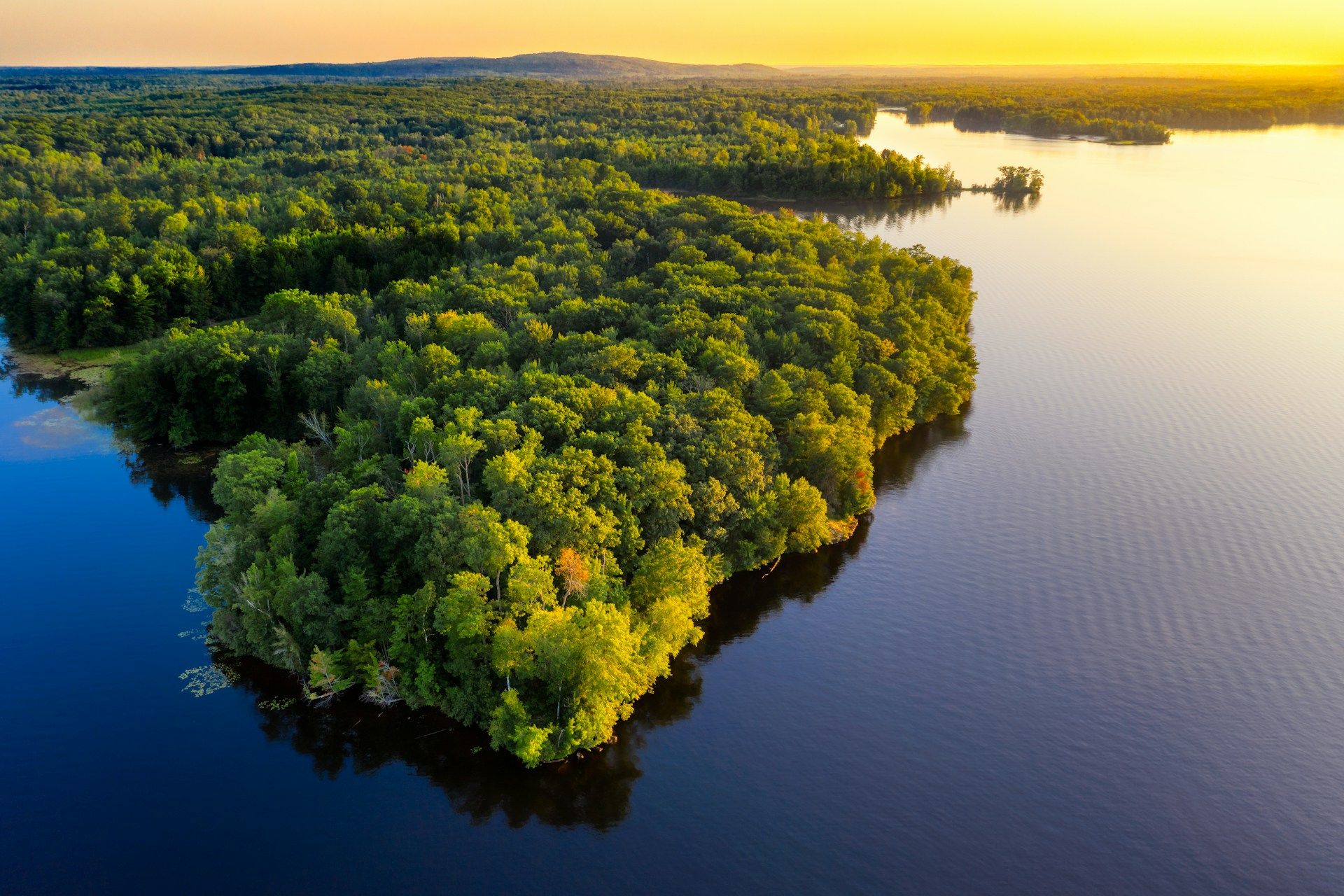 Island in Wisconsin during daytime