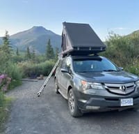 Acura MDX with rooftop tent
