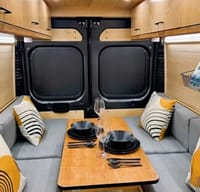“VANessa” ‘22 fully-stocked, Pet-Friendly Off-Grid compatible camper van sleeps & seats 2