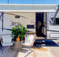 How to get your wife to go camping travel trailer!