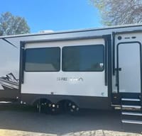 Glamping - 43' 2024 Forest River Sierra (Model 4002FB) Fifth Wheel