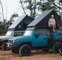 Fully Decked Lifted 4WD Blue FJ Cruiser!