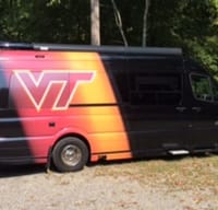 Va. Tech Hokie van