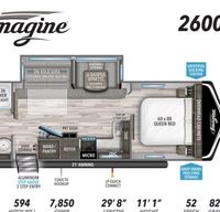 Brand new! BEAUTIFUL 2021 Grand Design Imagine 2600RB