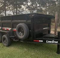 2022 Lonestar Dump Trailer 7'x14' w 4' Sides