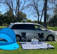 Micro-Camper includes all the camp gear. Perfect couple's adventure getaway