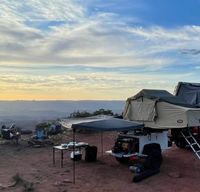 "Camp Hale" Overland Trailer w/3-Person Roof Top Tent