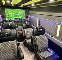 Luxury Mercedes-Benz Sprinter Party Bus/Limo with WiFi, TVs, and Big Sound