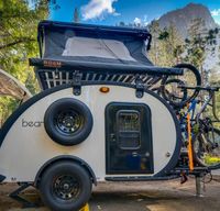Bean Teardrop Trailer [Sleeps 4-6] +Rooftop Tent +Bike Rack +SUP Rentals
