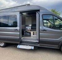 2022 Ford Transit Van Fully Insulated Queen bed with big Shower and Kitchen