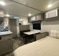 Towable by all trucks and most SUVs! Sleeps 5!