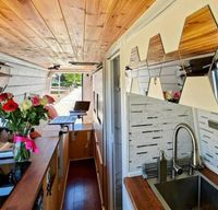 LUXURY MERCEDES CAMPER VAN | Kitchen, Shower, Solar, Murphy bed..
