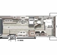 NoBo 19.1 Bumper Pull 25 foot Gear Hauler Camper Trailer