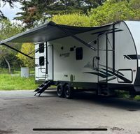 New 2023 forest river legend bunkhouse with 4 bunks in the back