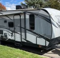 29 foot toy hauler with onboard fuel station.