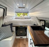 Ford E350 Extended Camper Van, High Ceiling! Long Bed!