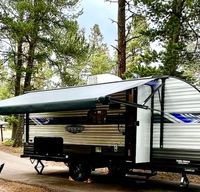 Family Bunk Trailer with Full Outdoor Setup