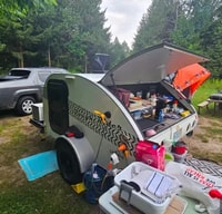 Daniel's Little guy 6 wide Micro Trailer with most harley davidson hauling capability