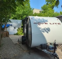 Boondock / Campsite, SUV Towable Travel Lite RV 14FD Travel Trailer