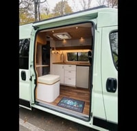 "Minty Fresh" - Off-Grid Capable Camper Van with Heater + AC