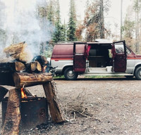 vintage 1984FordEconoline150 w/ furnace!