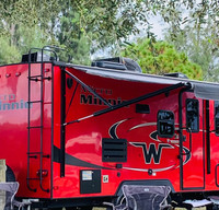 The Red Minnie-Glamp in Style! Delivery Available-Everything Included