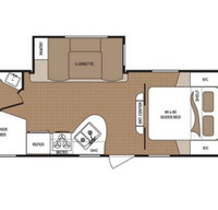 2020 2340ATS Outdoor Kitchen dbl bunks Slide out