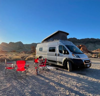 Fully Stocked Van: Generator, AC, Heater, Kitchen, Bath, Sleeps 4 Solar