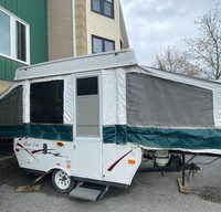 Easy Set Up Tent Trailer For Camping!