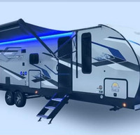FULLY LOADED NEWER 2024 FOREST RIVER ALPHA WOLF-SLEEPS 9-W/HITCH/STABLIZER
