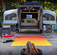 Easy To Tow Adventure Trailer with Big Space and Outdoor Kitchen