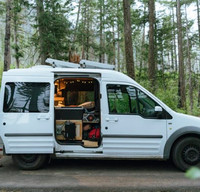The cozy micro camper van for two (2011 Ford Transit Connect)