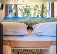 Architect-designed Luxury Sprinter Camper Van w/ toilet, AC/heat, lift bed!