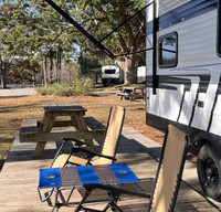 Open Style Toy Hauler/Trailer with Pull Out Patio