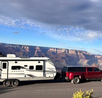 Travel Trailer with 1 King Bed 2 Queen & Dinette Bed + Solar&3000W Inverter