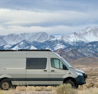 Forged Vans Sprinter 170 - sleeps/rides 2-5; off-grid AC + heat; hot water