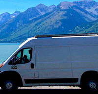 Farley | Cozy Dodge Ram Camper for 2 — Solar, Toilet, Roof Deck!