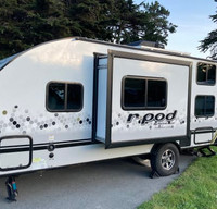 Tahoe Glamping in our clean 2022 R-Pod by Forest River