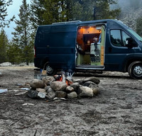 Stealth ProMaster Camper — insulated, ultra-quiet, Starlink + AC + Heat