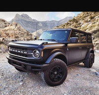 MATTE BLACK Bronco Soft Top – Camping Adventure Vehicle
