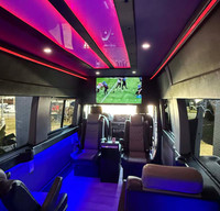 MVP Luxury Sprinter | Executive Seating • LED Mood Lighting • Big Scree