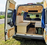 Efficient, easy, comfortable off-grid camper for two - Transit Connect