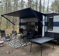 Travel light. Camp off‑grid. Fit for three.