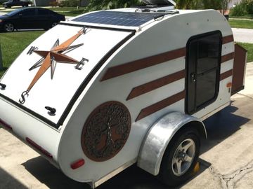 Teardrop Trailer with solar & electric power. Sleeps 2.